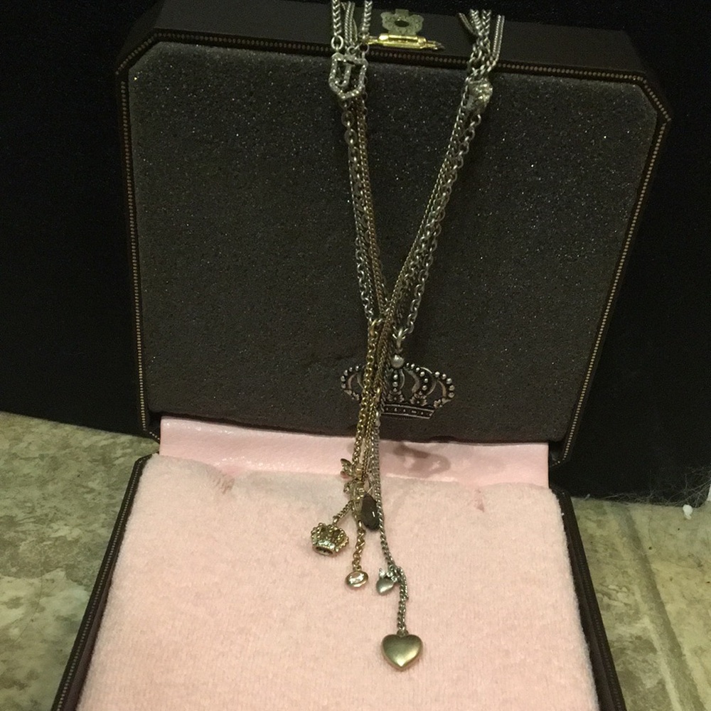 Juicy layered chain necklace with box